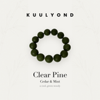 Clear Pine scent bead bracelet by KUULYOND