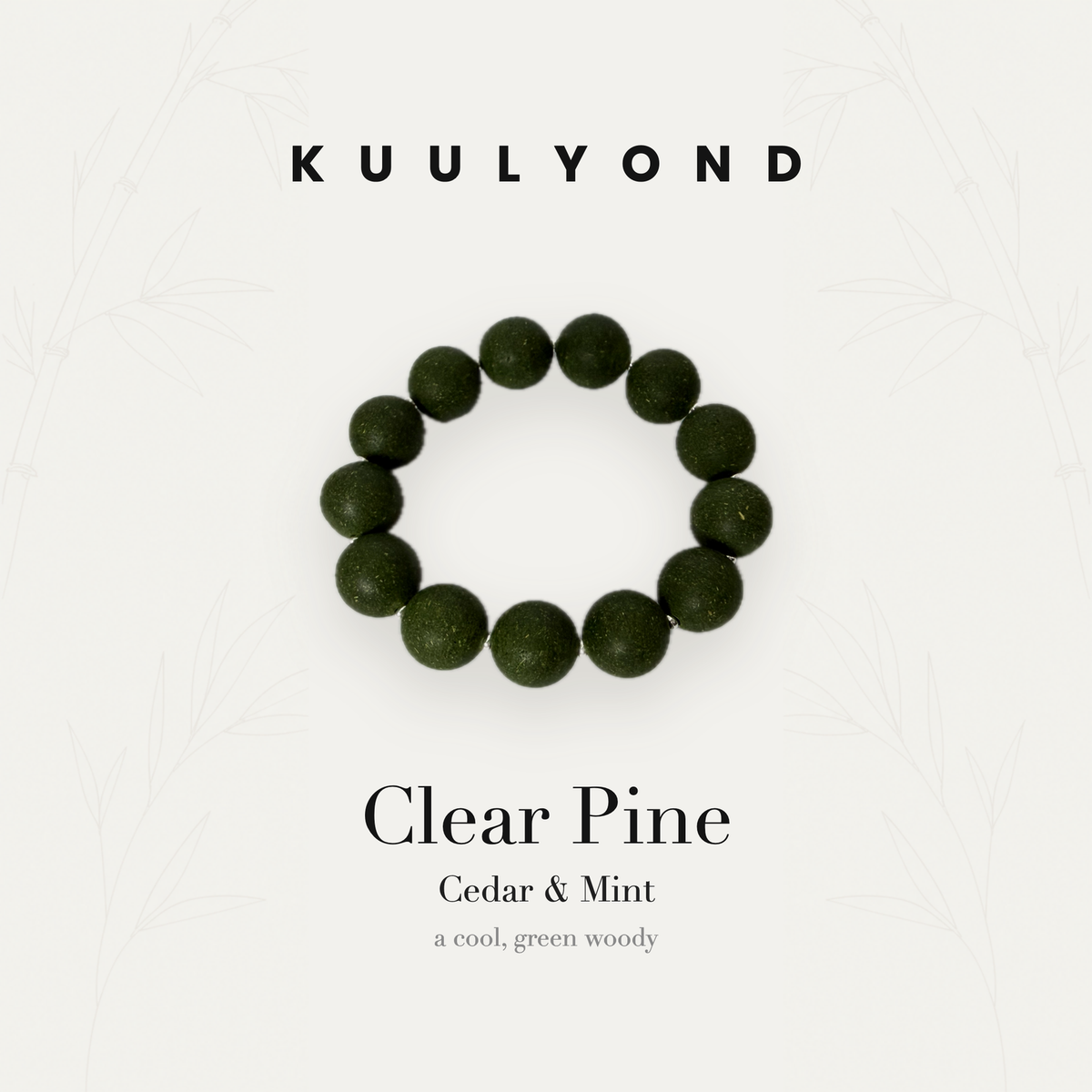 Clear Pine scent bead bracelet by KUULYOND