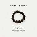 Ink Gilt scent bead bracelet with gold leaf by KUULYOND