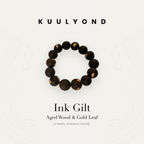 Ink Gilt scent bead bracelet with gold leaf by KUULYOND